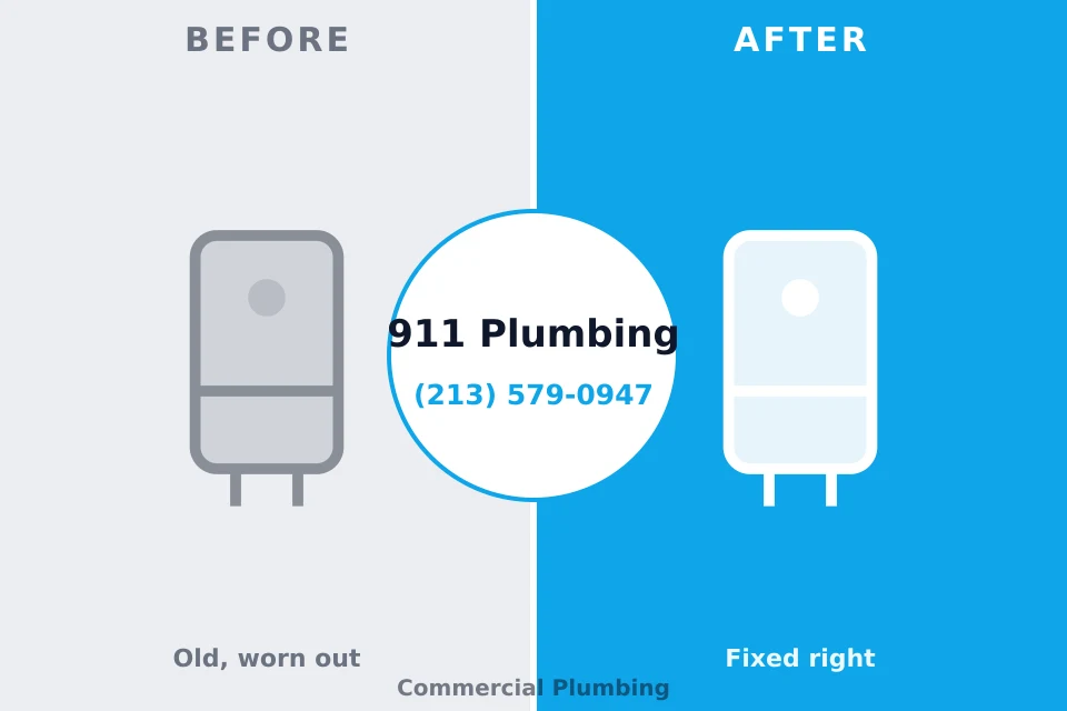 Before and after: plumbing company Oak Ridge, TN